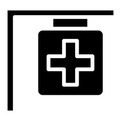 hospital sign board healthcare medical icon