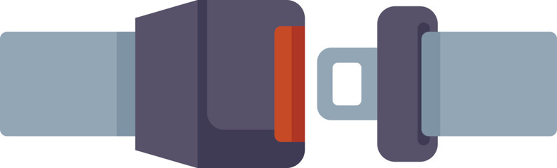 Seat belt fastened, emphasizing the importance of safety precautions while traveling