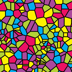 Stained glass or mosaic vector abstract background