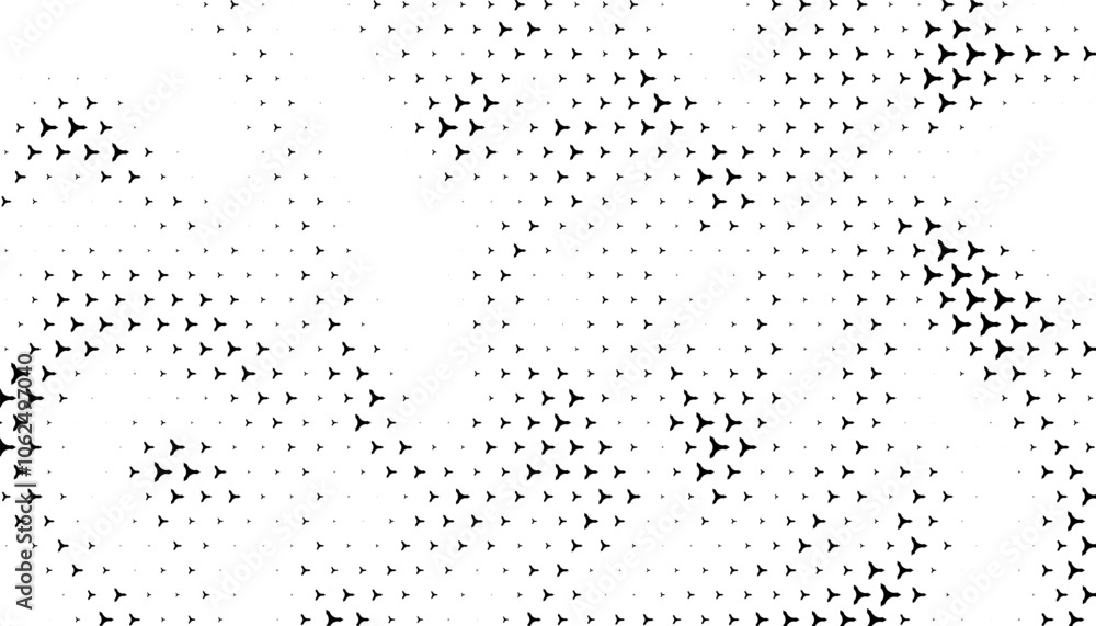 Aufkleber black and white abstract dynamic geometric pattern. vector format illustration