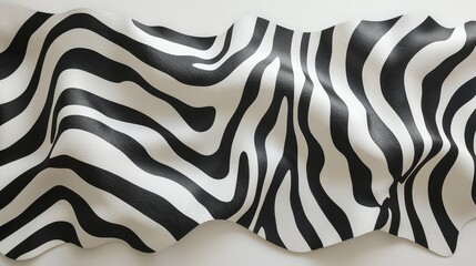 Minimal zebra stripes with sleek, clean black lines on a white background, offering a stylish, contemporary animal print design. Minimal zebra print, Chic animal pattern