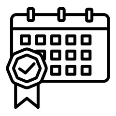Approval Date Outline Icon
