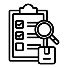 Quality Control Outline Icon