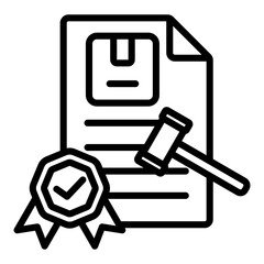 Quality Compliance Outline Icon