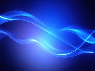 Fototapeta premium Abstract background with flowing blue waves and light effects, perfect for medical themes, vibrant, abstract