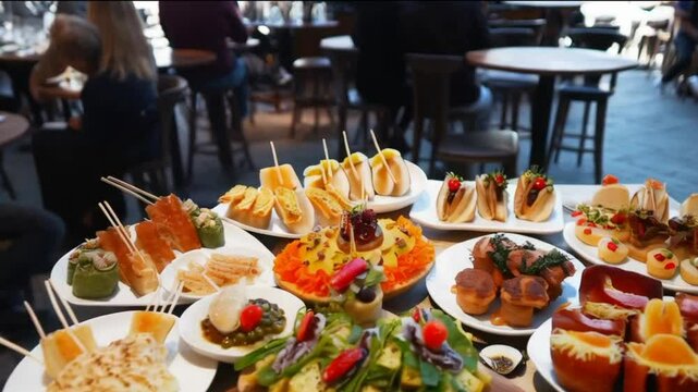 Savor traditional pinchos and tapas in San Sebastian!