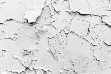 Obraz premium Photo of Rough peeled white plaster wall. Background texture for backdrops or mapping
