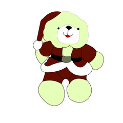 Adorable vector illustration featuring a charming Christmas character, perfect for spreading holiday cheer. 