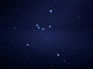 Hydrus constellation in night sky © ad_hominem