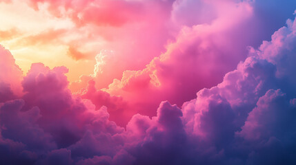 Stunning red-purple clouds in a vibrant sky at sunset