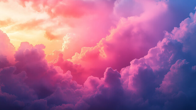 Stunning red-purple clouds in a vibrant sky at sunset
