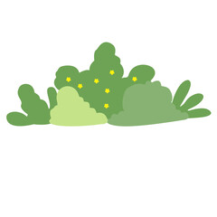 Flowery grass illustration