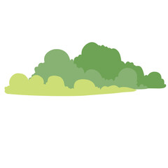 Green grass landscape illustration