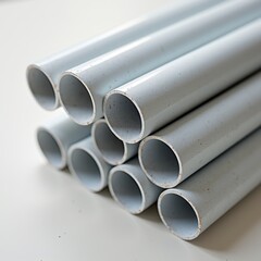 PVC pipes for plumbing and construction - ideal for DIY blogs, home improvement websites, and building industry presentations