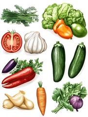 Meal plan with healthy food on white background. Diet concept
