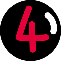 Obraz premium 숫자일러스트