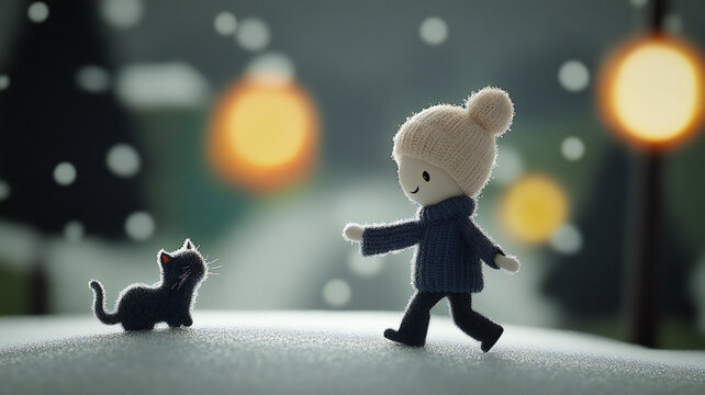 Snowflakes and friendship: a winter story.