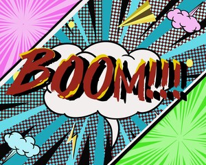 comic book explosion