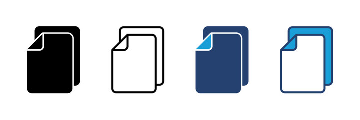 Document icon vector. Paper icon. File Icon