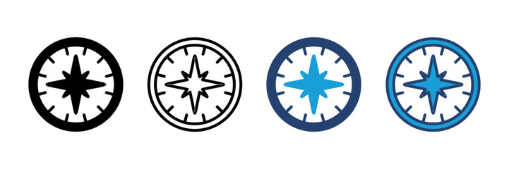 Compass icon vector. arrow compass icon vector