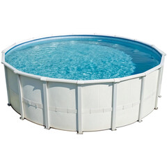 Above Ground Swimming Pool Isolated on Transparent Background