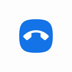 end call icon sign vector