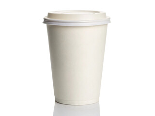 Blank Coffee Cup Isolated on Transparent Background