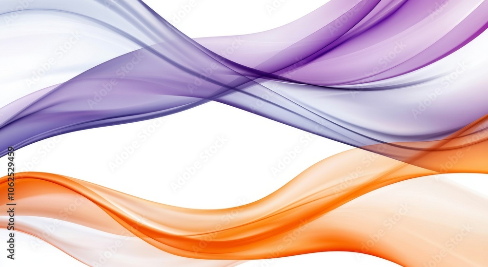 Poster elegant flowing waves of colorful light in soft gradient design