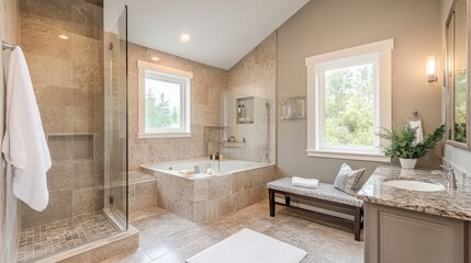 A bathroom with a bathtub, sink, and toilet