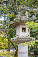 Traditional Japanese hexagonal lanterns.