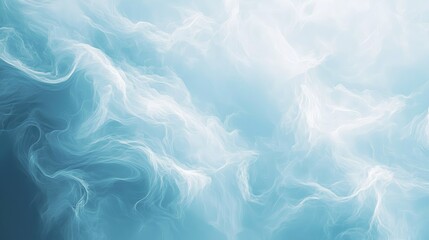 Obraz premium Abstract Swirling White Lines on a Blue Background