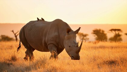 Obraz premium rhino in the sun