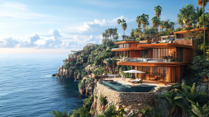 Ocean View Luxury Villa in Coastal Village