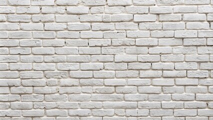 Obraz premium Whitewashed brick wall texture or background