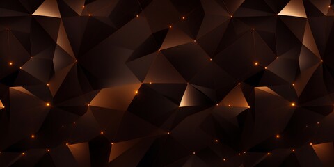 Obraz premium Abstract geometric pattern with dark tones and glowing accents.