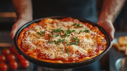 deep dish Chicago style pizza