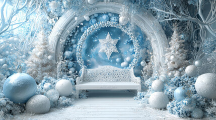 Holiday Newborn Digital Backdrop Overlays