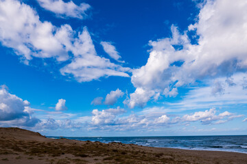 Sandy beaches, big sky and sea