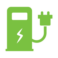 Obraz premium station pump with plug sustainable energy