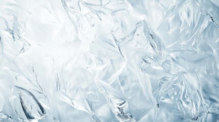 Abstract Ice Texture with Crystalline Formations