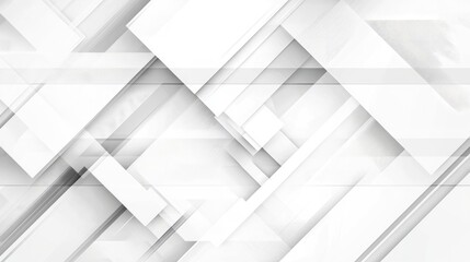 Abstract Geometric Pattern with Intersecting White Shapes