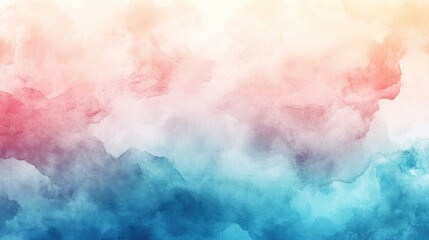 Obraz premium Abstract Watercolor Background with Pink, Blue, and White Hues