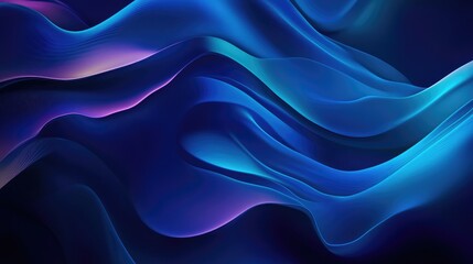 Fototapeta premium Abstract Blue and Purple Swirling Waves