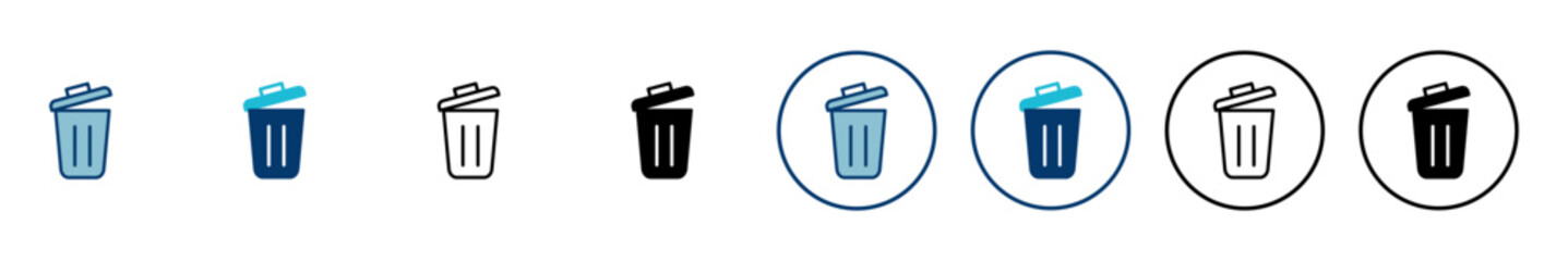 Trash icon vector isolated on white background. trash can icon. Delete icon vector