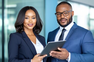 Obraz premium Professional collaboration empowering business success through teamwork and innovation