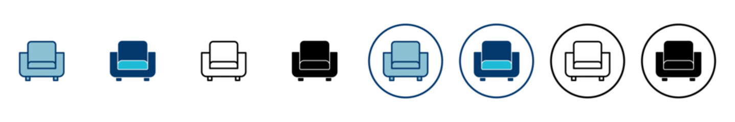 Sofa icon vector isolated on white background. sofa icon illustration. furniture