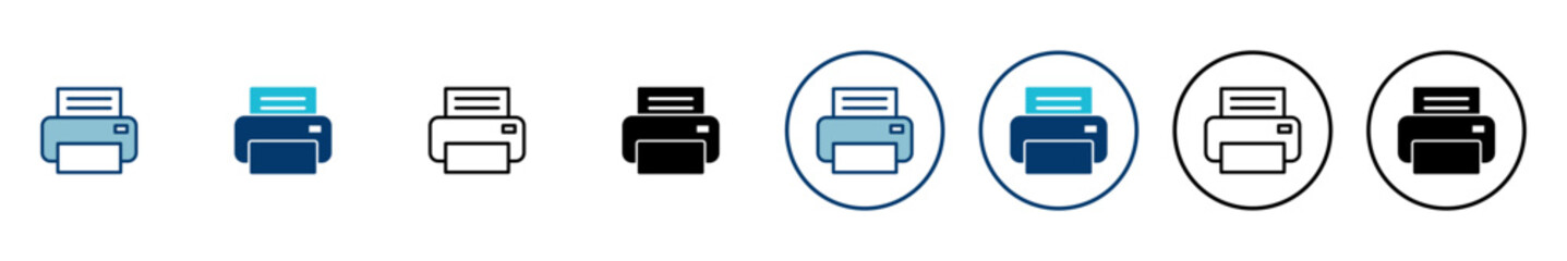 Printer icon vector isolated on white background. print icon. Fax vector icon.