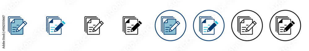 Poster note icon vector isolated on white background. taking note icon vector. edit line icon. document wri