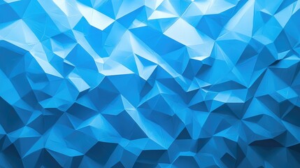 Fototapeta premium Abstract Blue Geometric Pattern with Triangular Shapes