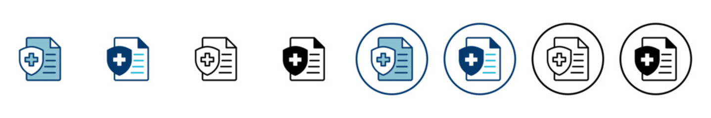 Medical insurance icon vector isolated on white background. health insurance icon